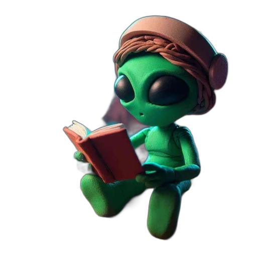 hat, staff, creature, robot transparent PNG cut-out