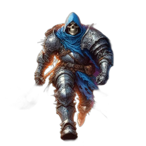 jacket, sword, mask, staff transparent PNG cut-out