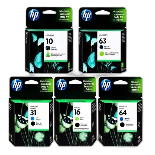 set, six, ink, cartridges transparent PNG cut-out