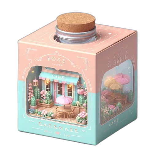 bottle, pastel, tiny, garden transparent PNG cut-out