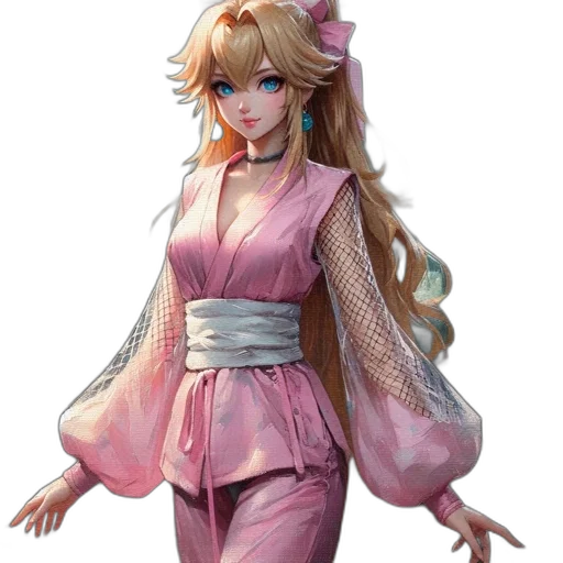 dress, concept art, fantasy art, vaporwave transparent PNG cut-out