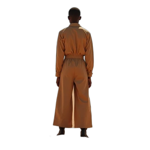 jacket, staff, dress, earth tones transparent PNG cut-out
