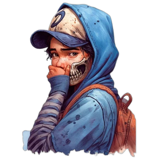 face, mask, jacket, robot transparent PNG cut-out