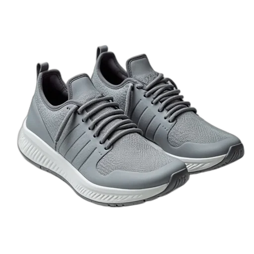 shoes, 3d render, monochrome, flexx transparent PNG cut-out