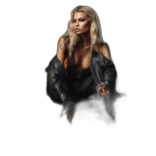 jacket, hair, photorealistic, concept art transparent PNG cut-out