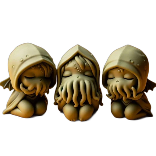 mask, 3d render, concept art, three transparent PNG cut-out