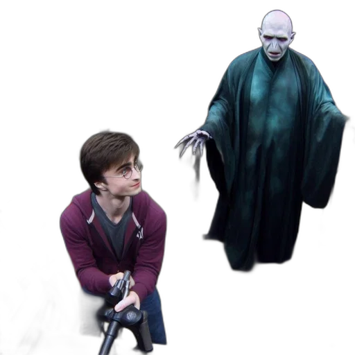 creature, staff, jacket, weapon transparent PNG cut-out