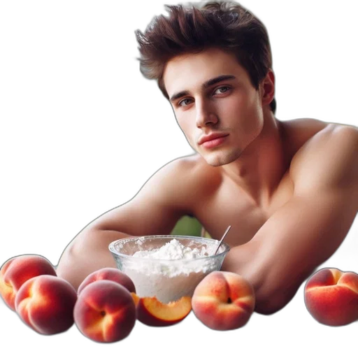 food, photorealistic, 3d render, pixel art transparent PNG cut-out