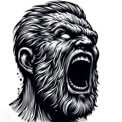 creature, animal, face, photorealistic transparent PNG cut-out
