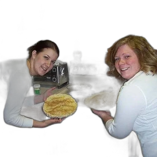 food, two, women, proudly transparent PNG cut-out