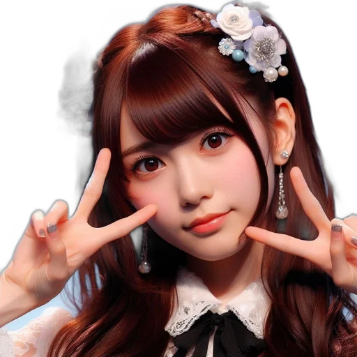 face, photorealistic, anime, oil painting transparent PNG cut-out