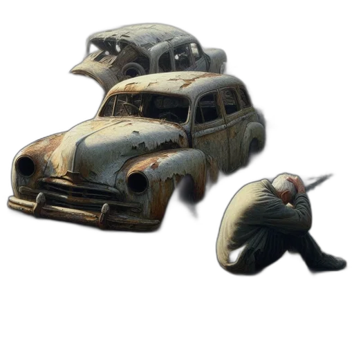 car, weapon, mask, creature transparent PNG cut-out