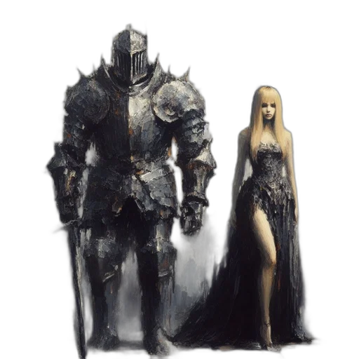 sword, dress, weapon, concept art transparent PNG cut-out