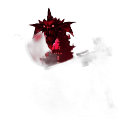 dragon, creature, weapon, crown transparent PNG cut-out
