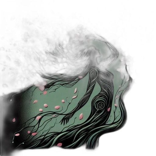 mask, hair, face, creature transparent PNG cut-out