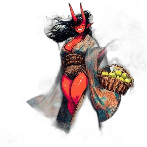 dragon, food, dress, concept art transparent PNG cut-out