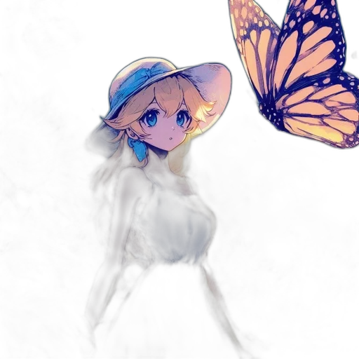 dress, hat, crown, creature transparent PNG cut-out