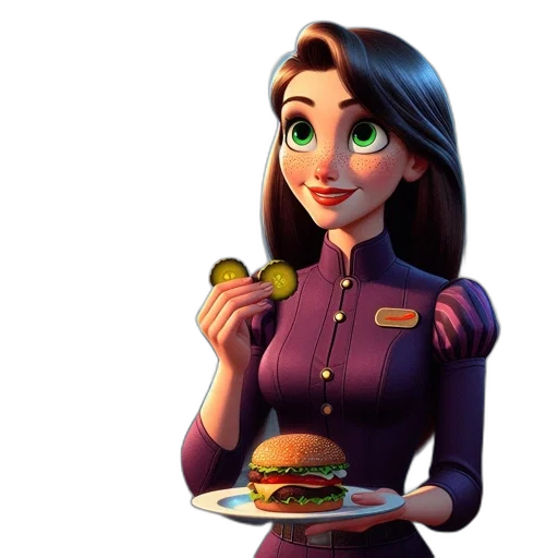 food, dress, 3d render, concept art transparent PNG cut-out
