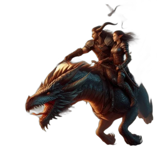 dragon, creature, animal, weapon transparent PNG cut-out