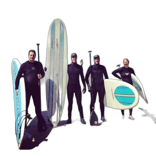 staff, four, people, wetsuits transparent PNG cut-out