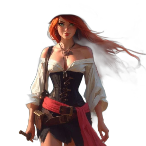 sword, staff, dress, fantasy art transparent PNG cut-out