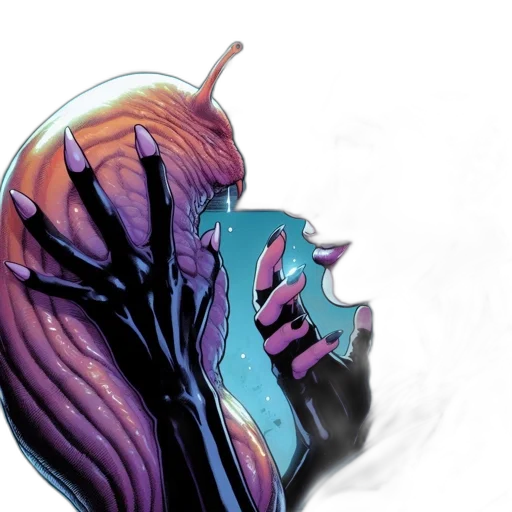 mask, creature, hair, face transparent PNG cut-out