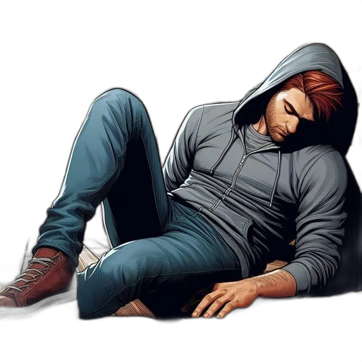jacket, comic book art, concept art, pixel art transparent PNG cut-out
