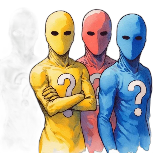 mask, comic book art, concept art, fantasy art transparent PNG cut-out