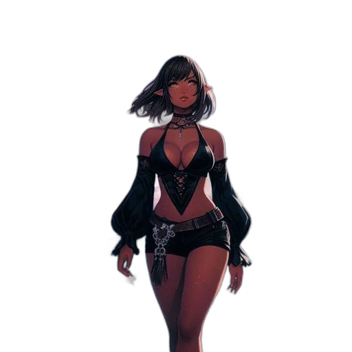 dress, staff, jacket, weapon transparent PNG cut-out