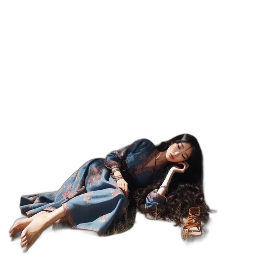 dress, hair, creature, jewelry transparent PNG cut-out