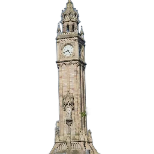 building, staff, 3d render, tall transparent PNG cut-out