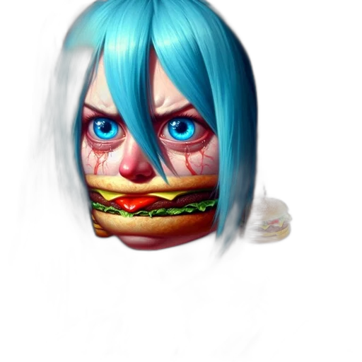 face, food, creature, mask transparent PNG cut-out