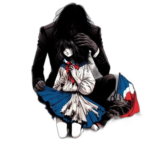 jacket, mask, dress, pixel art transparent PNG cut-out