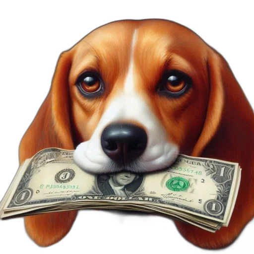 photorealistic, image, features, beagle transparent PNG cut-out