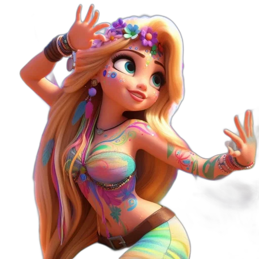 dress, 3d render, cartoon, fantasy art transparent PNG cut-out