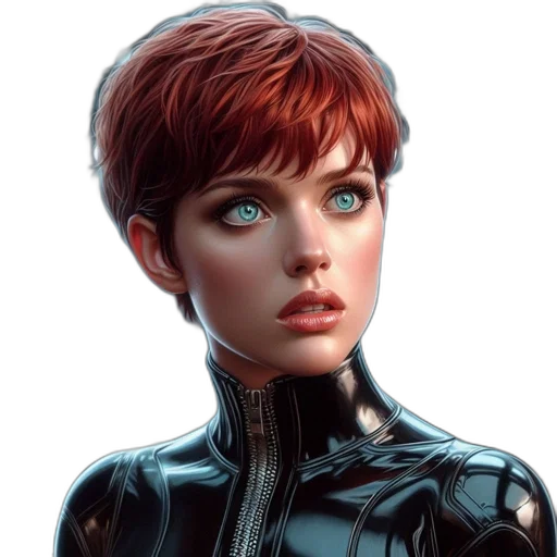 robot, face, comic book art, concept art transparent PNG cut-out