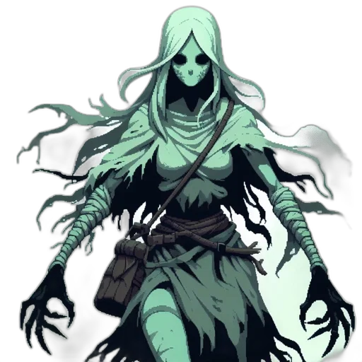 creature, staff, mask, concept art transparent PNG cut-out