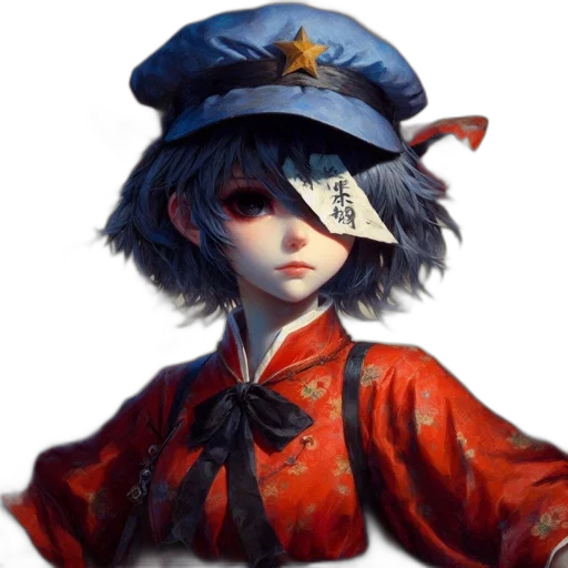 hat, staff, face, weapon transparent PNG cut-out