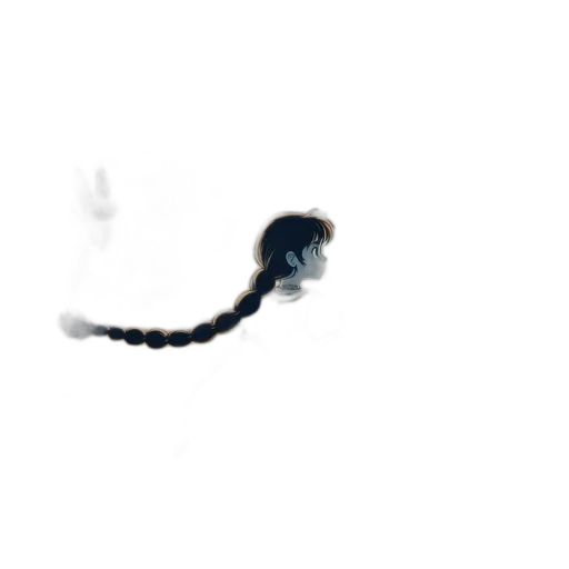 hair, staff, animal, dragon transparent PNG cut-out