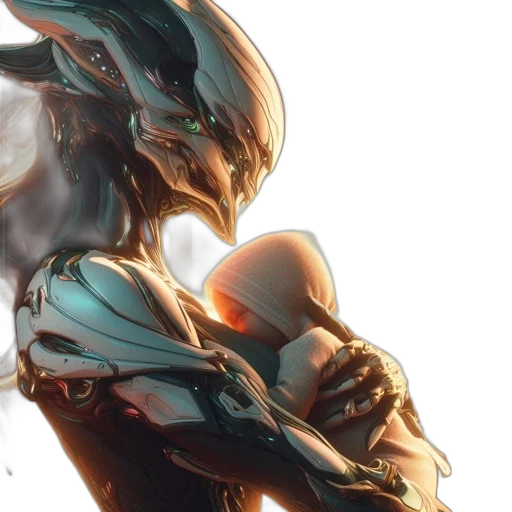 robot, concept art, cyberpunk, fantasy art transparent PNG cut-out