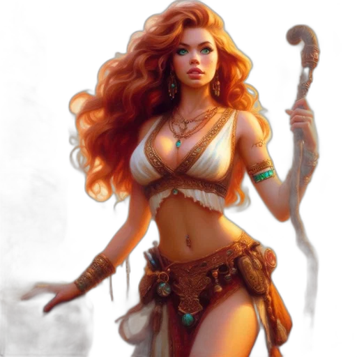 fantasy art, concept art, comic book art, photorealistic transparent PNG cut-out