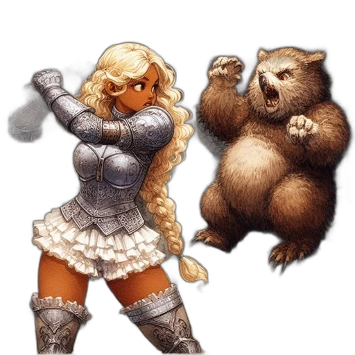 concept art, fantasy art, pixel art, comic book art transparent PNG cut-out