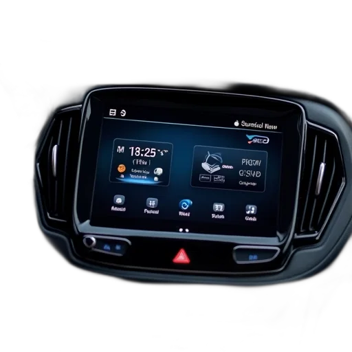 car, radio, player, android transparent PNG cut-out