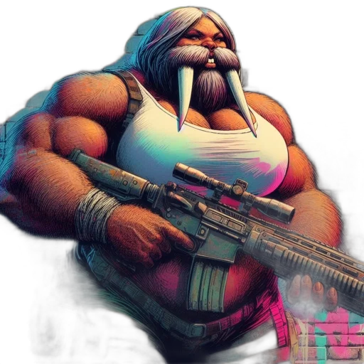 weapon, concept art, vaporwave, cyberpunk transparent PNG cut-out