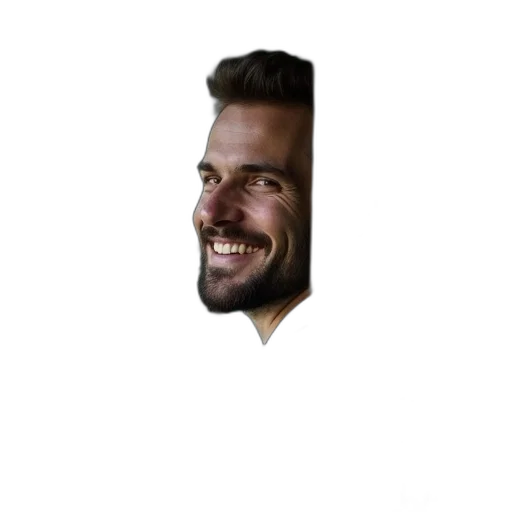 face, mask, jacket, hair transparent PNG cut-out