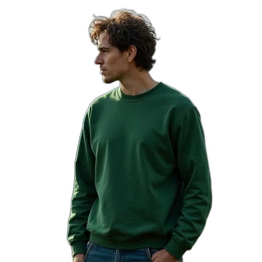 jacket, staff, hair, face transparent PNG cut-out