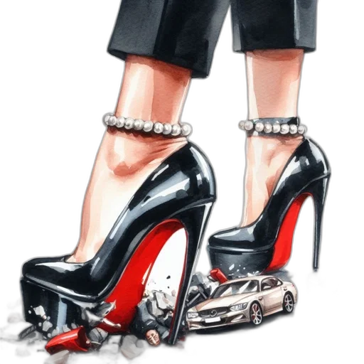 shoes, weapon, concept art, comic book art transparent PNG cut-out