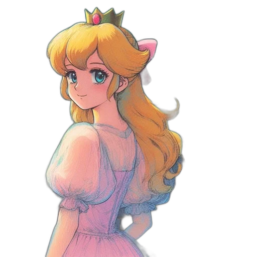 dress, crown, watercolor, concept art transparent PNG cut-out