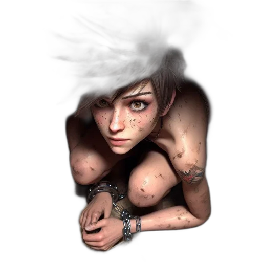 face, creature, jewelry, weapon transparent PNG cut-out