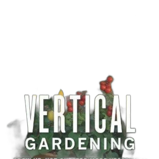 3d render, vertical, gardening, grow transparent PNG cut-out